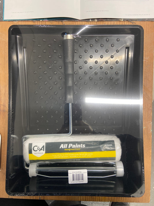 Roller & Tray Wall Painting Kit - C&A Handyman - 230mm roller with 10mm pile - new