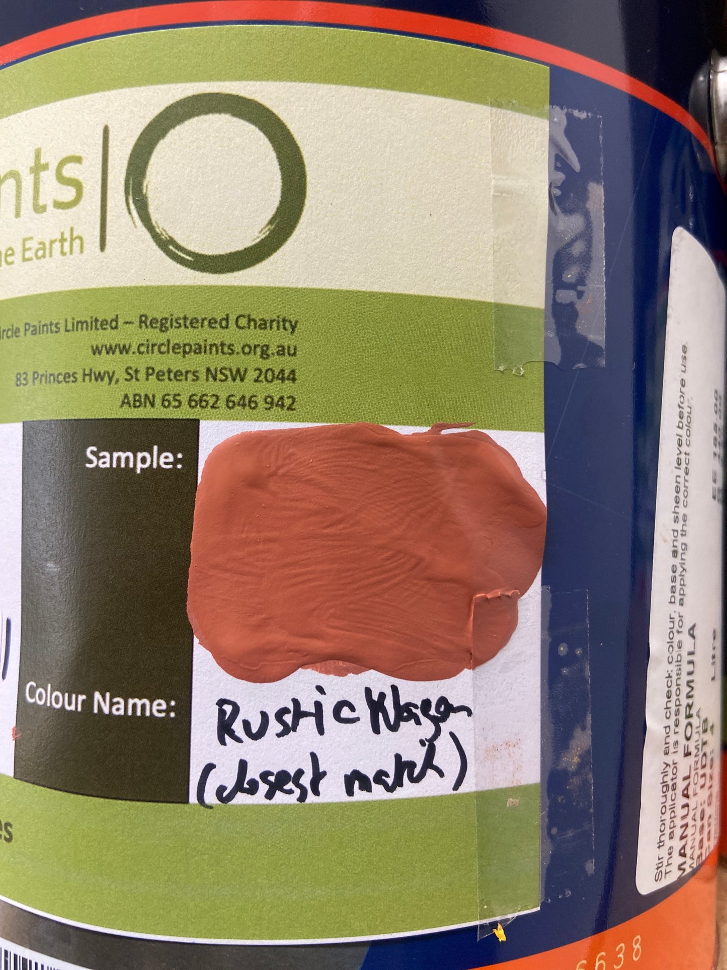 Interior Low Sheen (Deep Base) REDS 2L - Dulux colour: Rustic Wagon (good match)