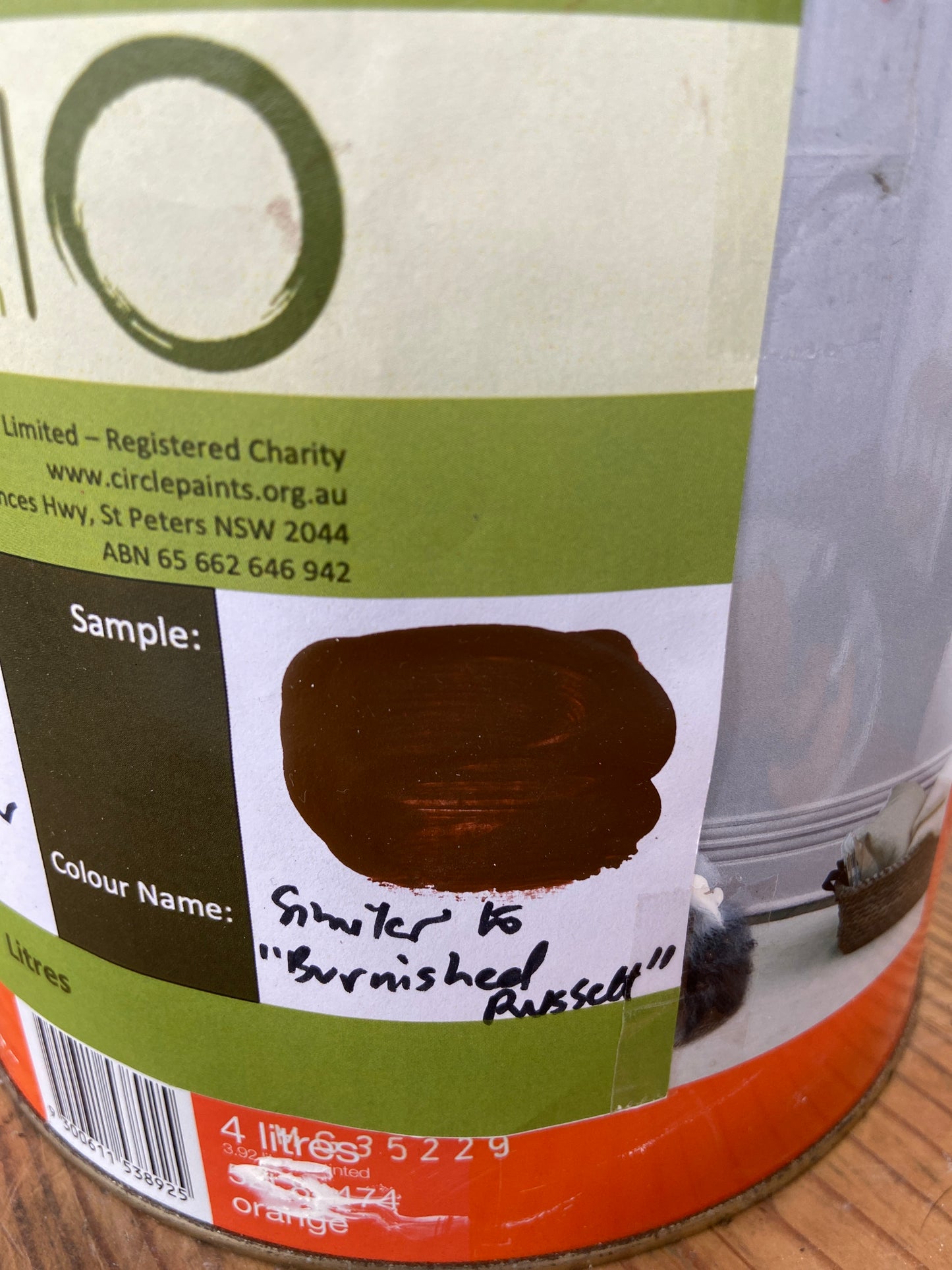 Interior Low Sheen BROWNS 4L - Dulux colour: Burnished Russet (closest match)