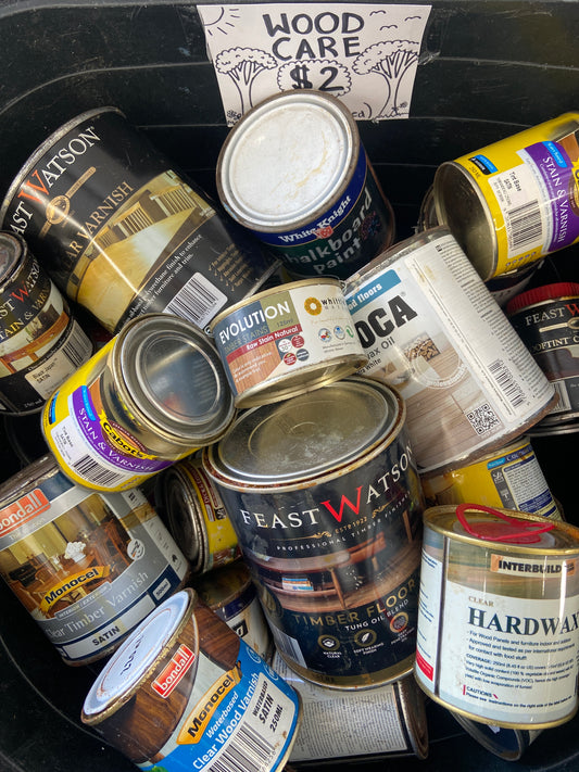 Interior and Exterior Wood Care Lucky Dip! Varnishes, Stains, Oils, Waxes - all $2 each