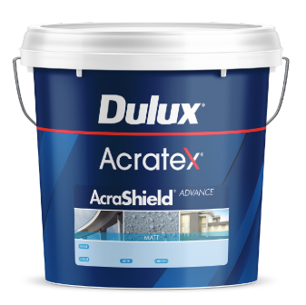 Specialty Exterior Paint Acratex Acrashield Advance Matt WHITES 9.6L - Dulux colour: Lexicon Quarter 50% Strength (Builders White)