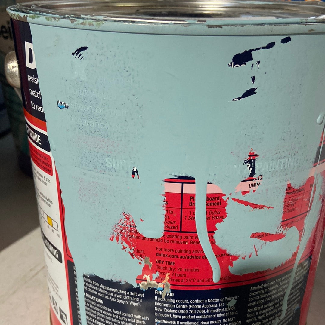 Low Sheen Enamel BLUES 1.5L - Dulux colour: similar to "Squirt"