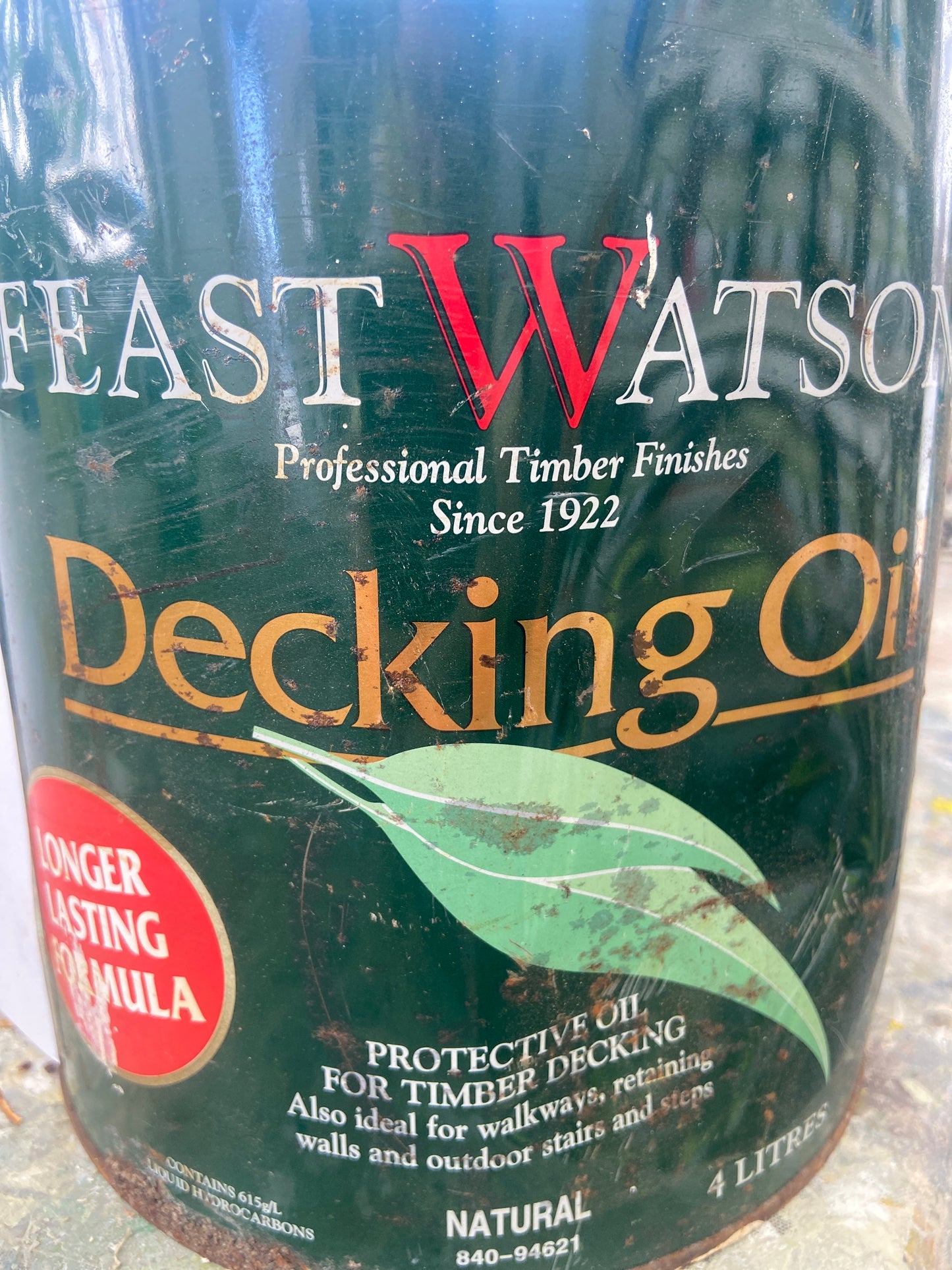 Exterior Wood Care Oil-based Feast Watson Decking Oil 2.9L - Colour: Natural