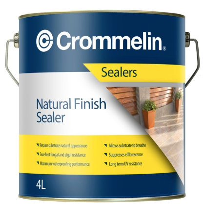 Interior/Exterior Crommelin Penetrating Sealer & Waterproofer 4L - Colour: Clear colourless