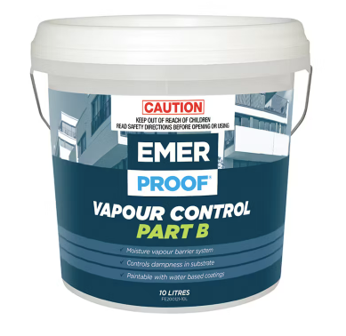 Interior Specialty Water-Based Waterproofing Emer Proof Vapour Control Part B 10L - Colour: Grey (Copy)
