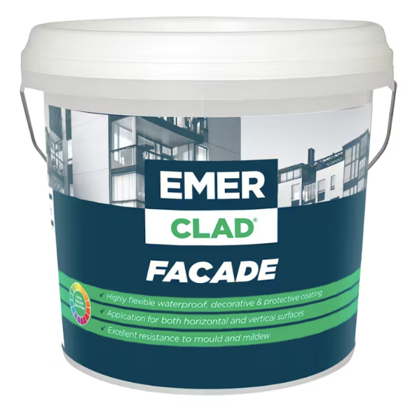 Exterior Satin Specialty Paint - Emer Clad Facade NEUTRALS 15L - Dulux colour: Paperbark Colorbond
