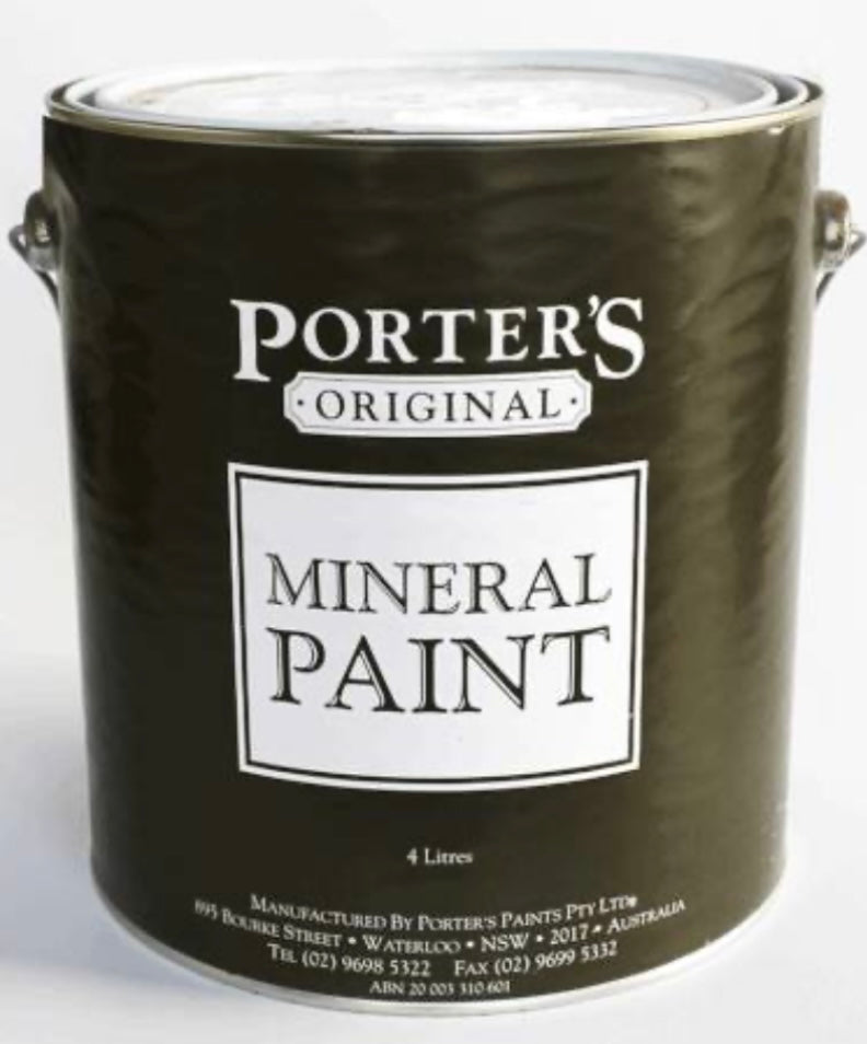 Specialty Interior/Exterior Porter's Mineral Paint - NEUTRALS 14.5L - Dulux colour: Parchment Paper Half (good match)
