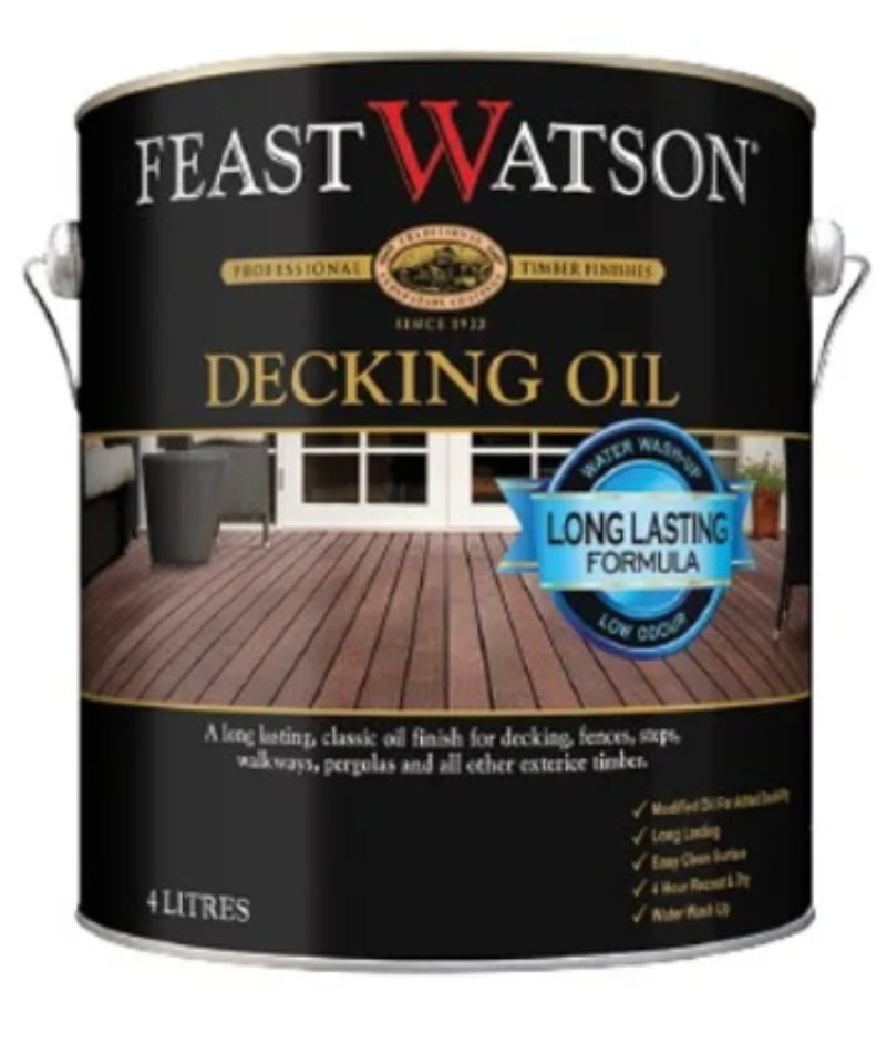 Exterior Water-Based Wood Care Feast Watson Decking Oil 700mL - Colour: Natural