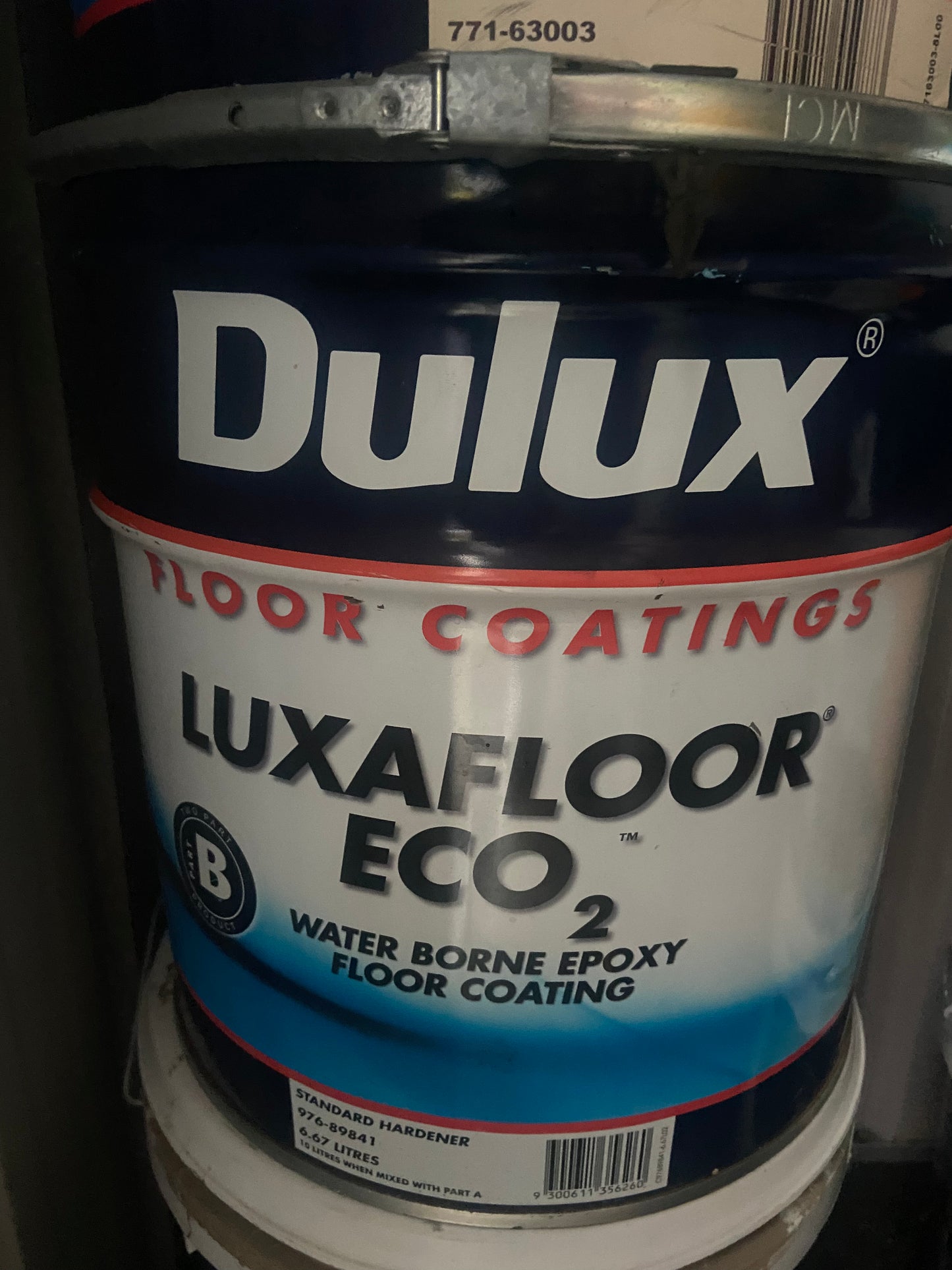 Two-Pack Epoxy Floor Coating - Luxafloor ECO2 Part A + Part B - 10L volume once combined: Colour - Vivid Yellow