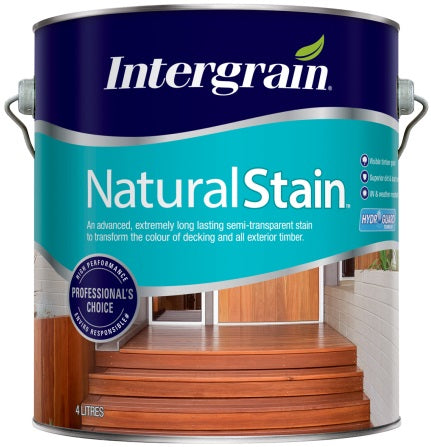 Water-Based Wood Care Intergrain Natural Stain 1L - Colour: Merbau