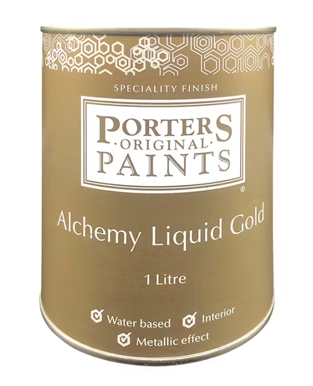 Interior Water-Based Specialty Porter's Alchemy Liquid Gold 4L - Colour: Gold
