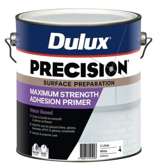 Interior/Exterior Primer Prep Coat Maximum Strength Adhesion Primer Laminate or Tile Undercoat WHITES 1L - Dulux colour: White
