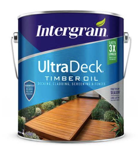 Wood Care Intergrain Ultradeck Decking Oil and Stain 900mL - Colour: Spotted Gum