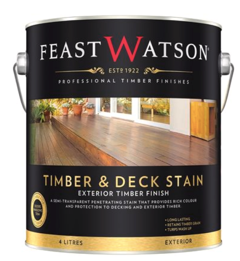 Wood Care Feast Watson Timber & Deck Stain DARKS 1.9L - Colour: Black Japan