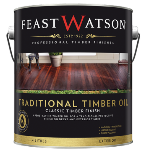 Wood Care Oil-based Feast Watson Traditional Timber Oil 4L - Colour: Natural