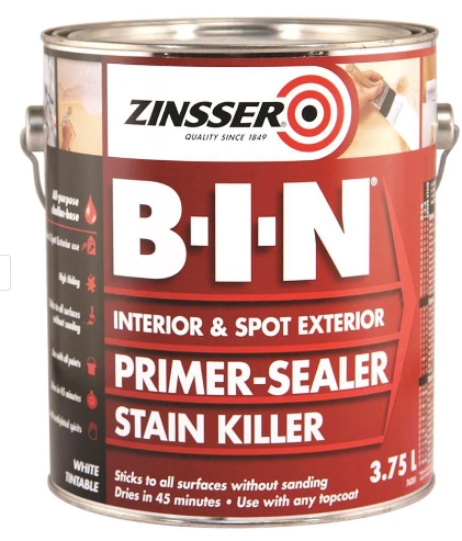 Oil-based Zinsser Primer Sealer Stain Blocker WHITES 700mL - White