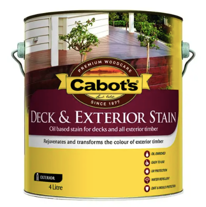 Oil-Based Wood Care Cabot's Deck & Exterior Stain DARKS 1L - Colour: Beach House Grey