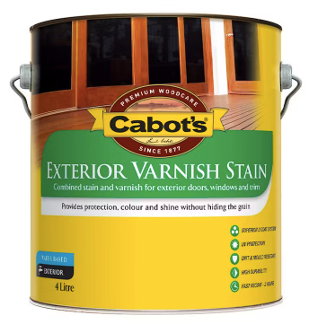 Exterior Water-based Wood Care Gloss Exterior Varnish & Stain 2.6L - Colour: Teak