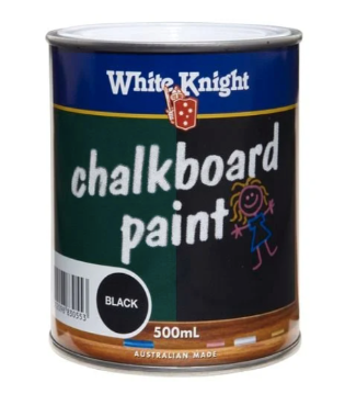 Specialty Paint Matt Chalkboard Blackboard Paint DARKS 500mL - Colour: Black