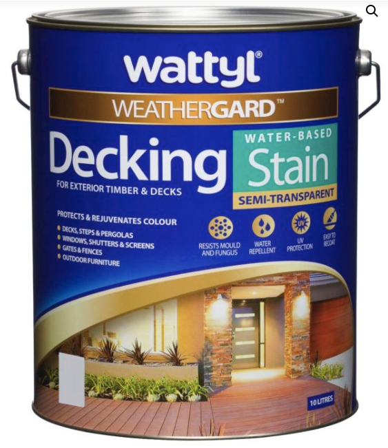 Wood Care Water-Based Wattyl Timber & Deck Stain GREENS 9L - Colour: Eucalyptus