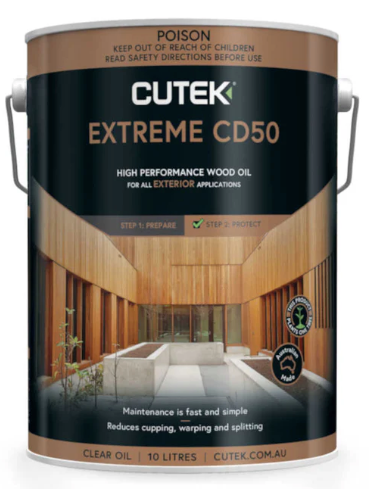 Exterior Wood Care Cutek Extreme CD50 Wood Oil 3.8L - Colour: Dark Tint