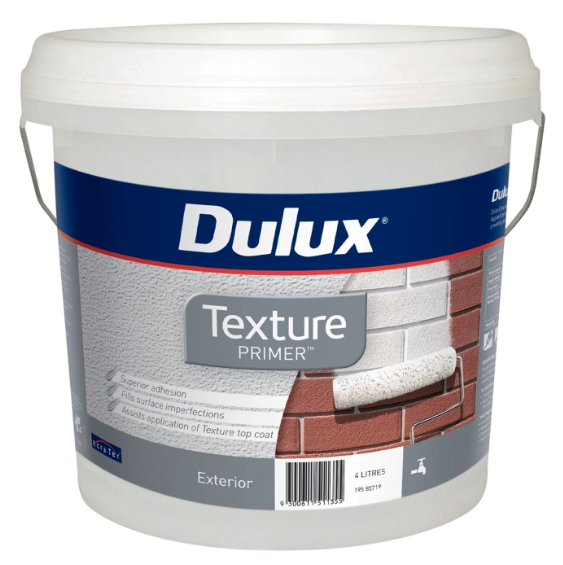 Specialty Exterior Texture Primer Undercoat NEUTRALS 4L - Dulux colour: White Duck Half (good match)
