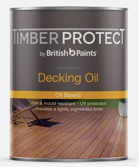 Exterior Wood Care Decking Oil 1L - Colour: Natural