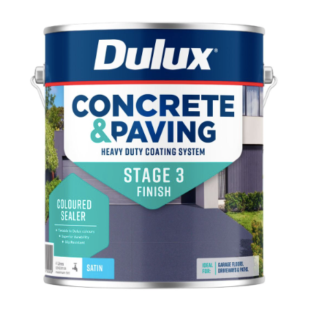 Exterior Satin Finish Specialty Driveway Water-Based Concrete & Paving Paint (top coat) 1.7L - Dulux colour: Black