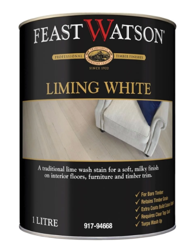 Interior Whitewash Feast Watson Liming White 500mL - Colour: White (untinted)