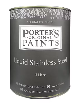 Interior Water-Based Specialty Porter's 450mL - Colour: Liquid Stainless Steel