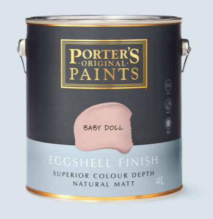 Interior/Exterior Matt WHITES 4L - Porter's Colour: Baby Doll