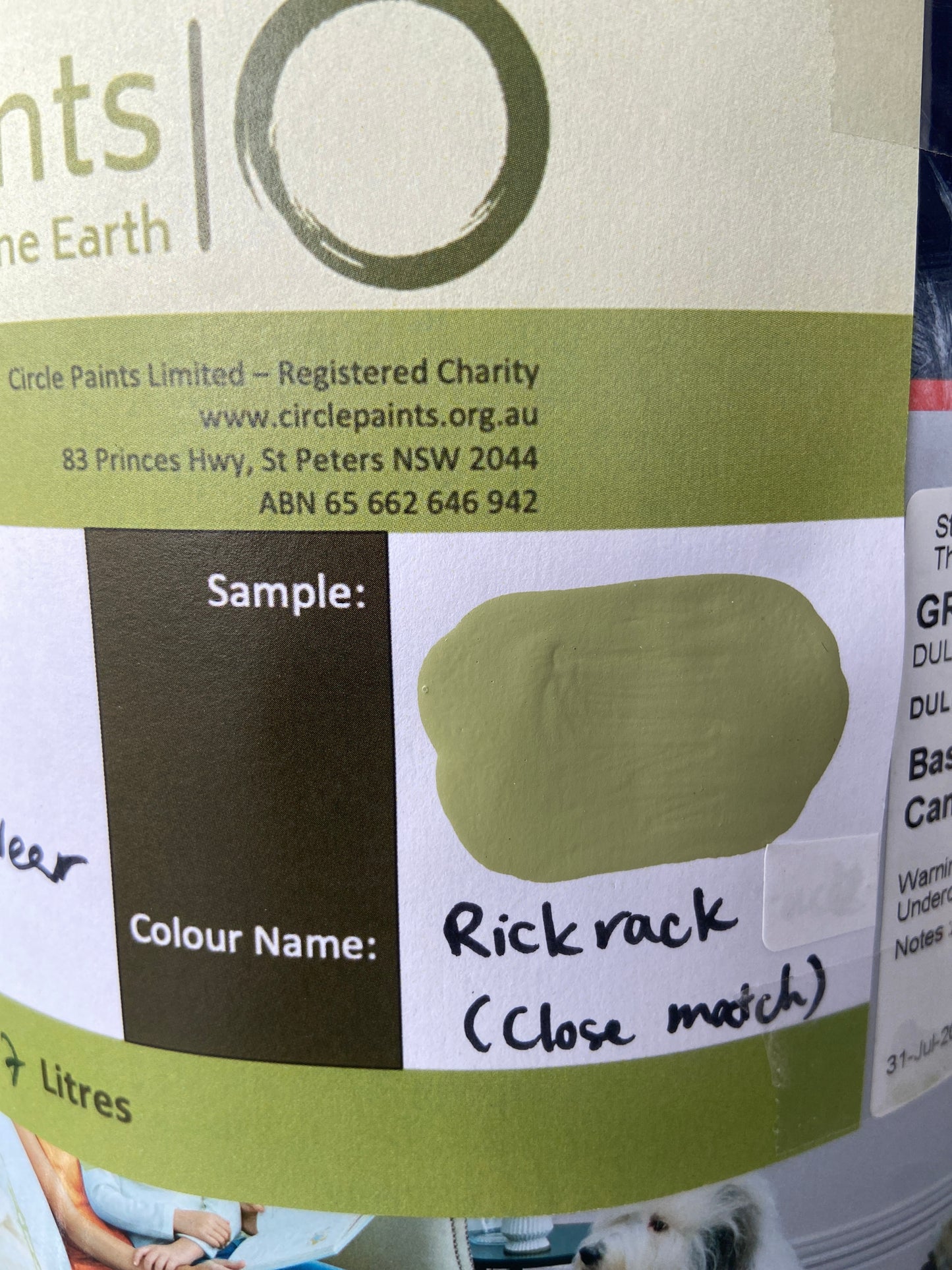 Interior Low Sheen GREENS 3.7L - Dulux colour: Rickrack (close match)