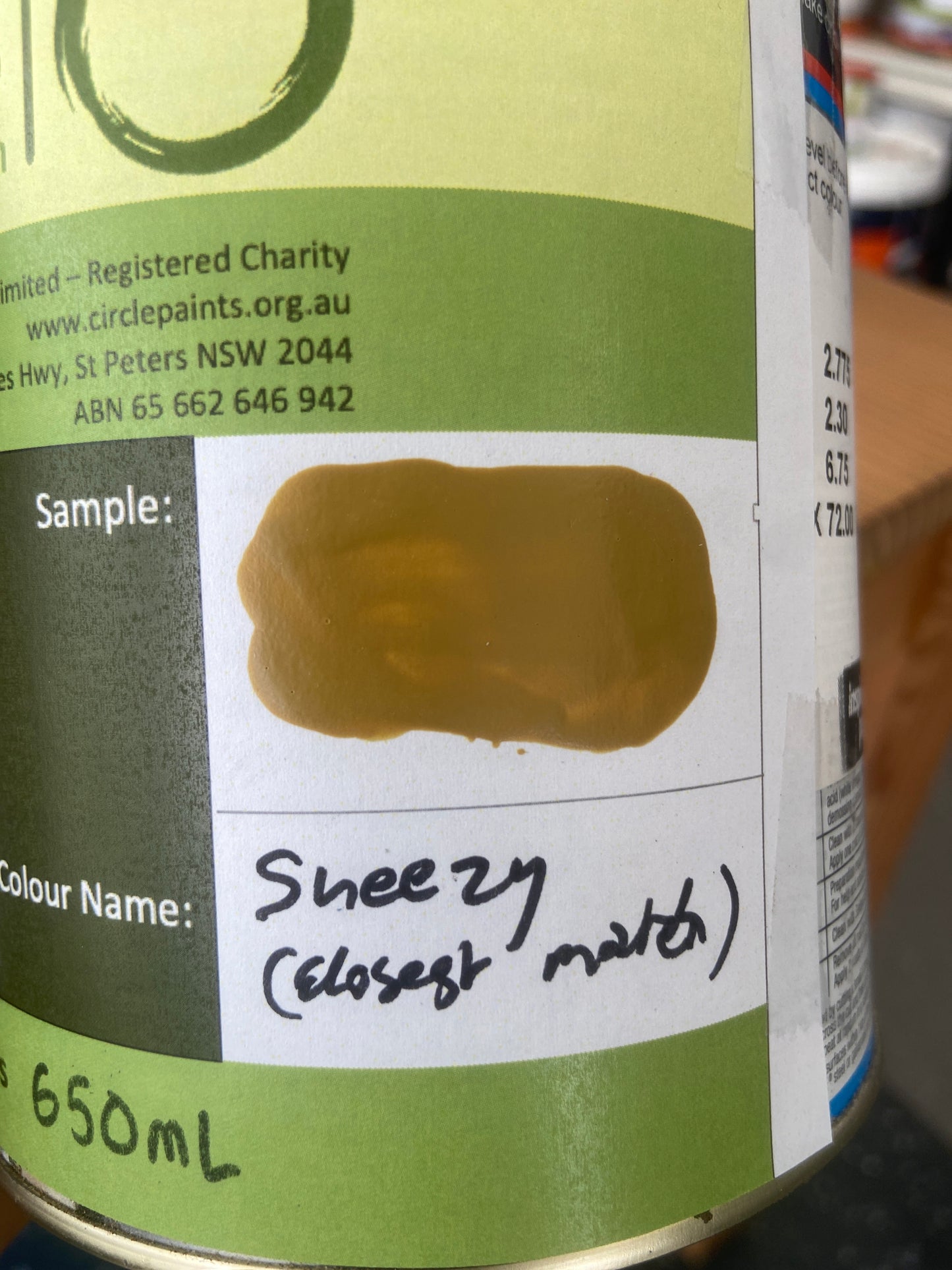 Exterior Low Sheen BROWNS 0.65L - Dulux colour: Sneezy (closest match)