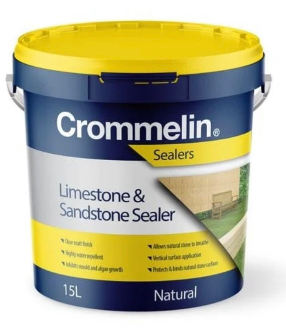 Speciality Interior/Exterior Crommelin Matt Limestone & Sandstone Sealer 5.5L - Colour: Clear colourless