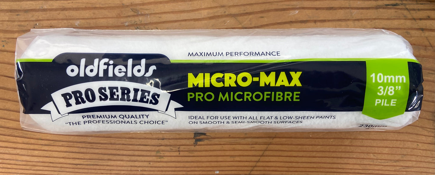 1 x 230mm Microfibre Roller Sleeve 10mm nap - Oldfields - new - SINGLE COVER ONLY