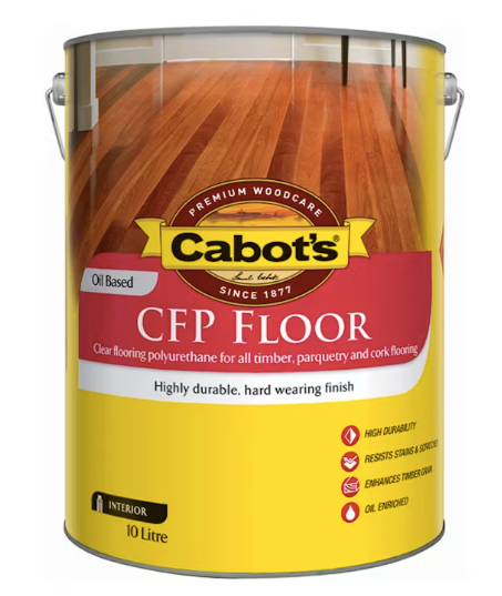 Interior Oil-based Satin Cabots CFP Floor 900mL - Colour: Clear Colourless
