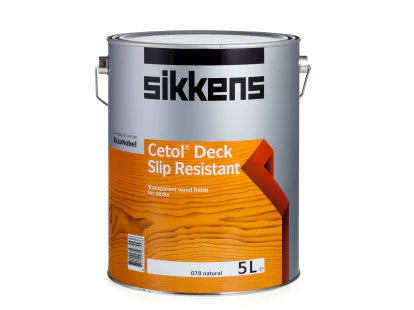 OIl-based Exterior Wood Care Sikkens Cetol Deck Slip Resistant Wood Satin Varnish 3.9L - Colour: Natural