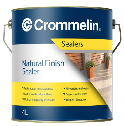 Speciality Interior/Exterior Crommelin Matt Sealer & Waterproofer 3.8L - Colour: Clear colourless