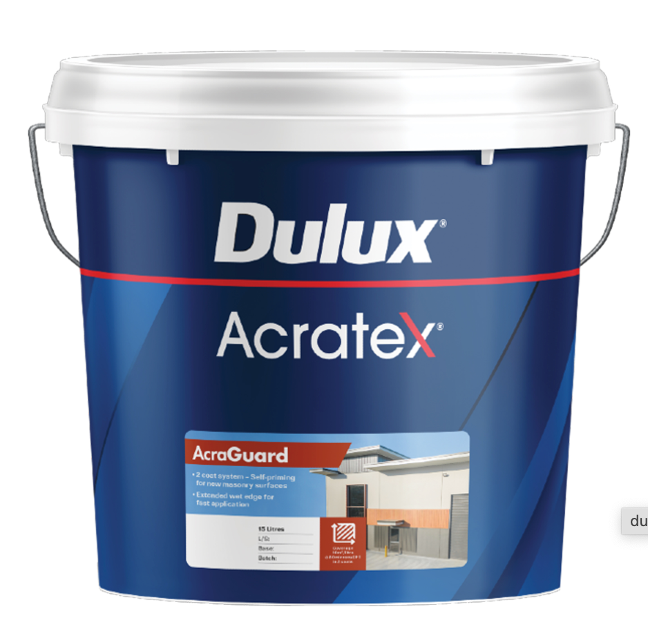 Specialty Exterior Paint Acratex Acraguard WHITES 7.5L - Dulux colour: Casper White Half