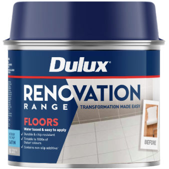 Specialty Paint Interior Floors SATIN (Semi-Gloss) 0.4L - Dulux colour: Snowy Mountain Quarter
