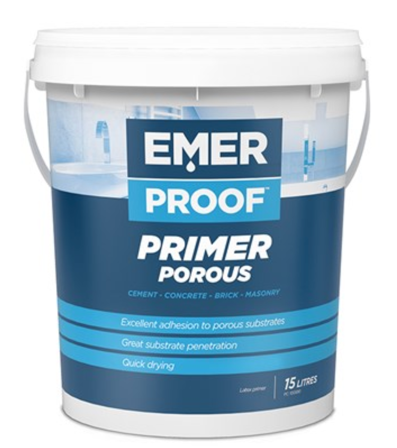 Exterior Specialty Primer for Floors and Walls - Emer Proof Primer Porous 15L - New Tub