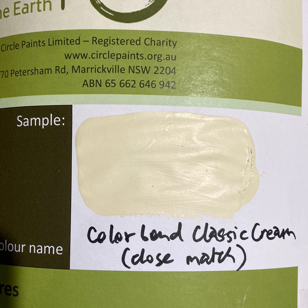 Exterior Low Sheen NEUTRALS 10L - Dulux colour: Colorbond Cream (close match)
