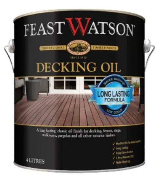 Exterior Water-Based Wood Care Feast Watson Decking Oil 2.6L - Colour: Natural