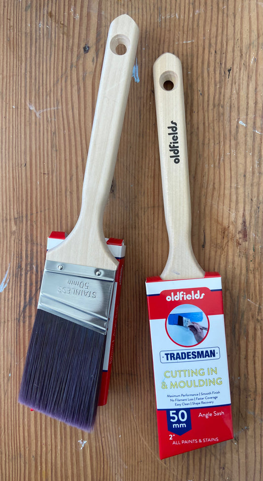 50mm Angle Sash Cutter Paint Brush - Oldfields Tradesman range - new