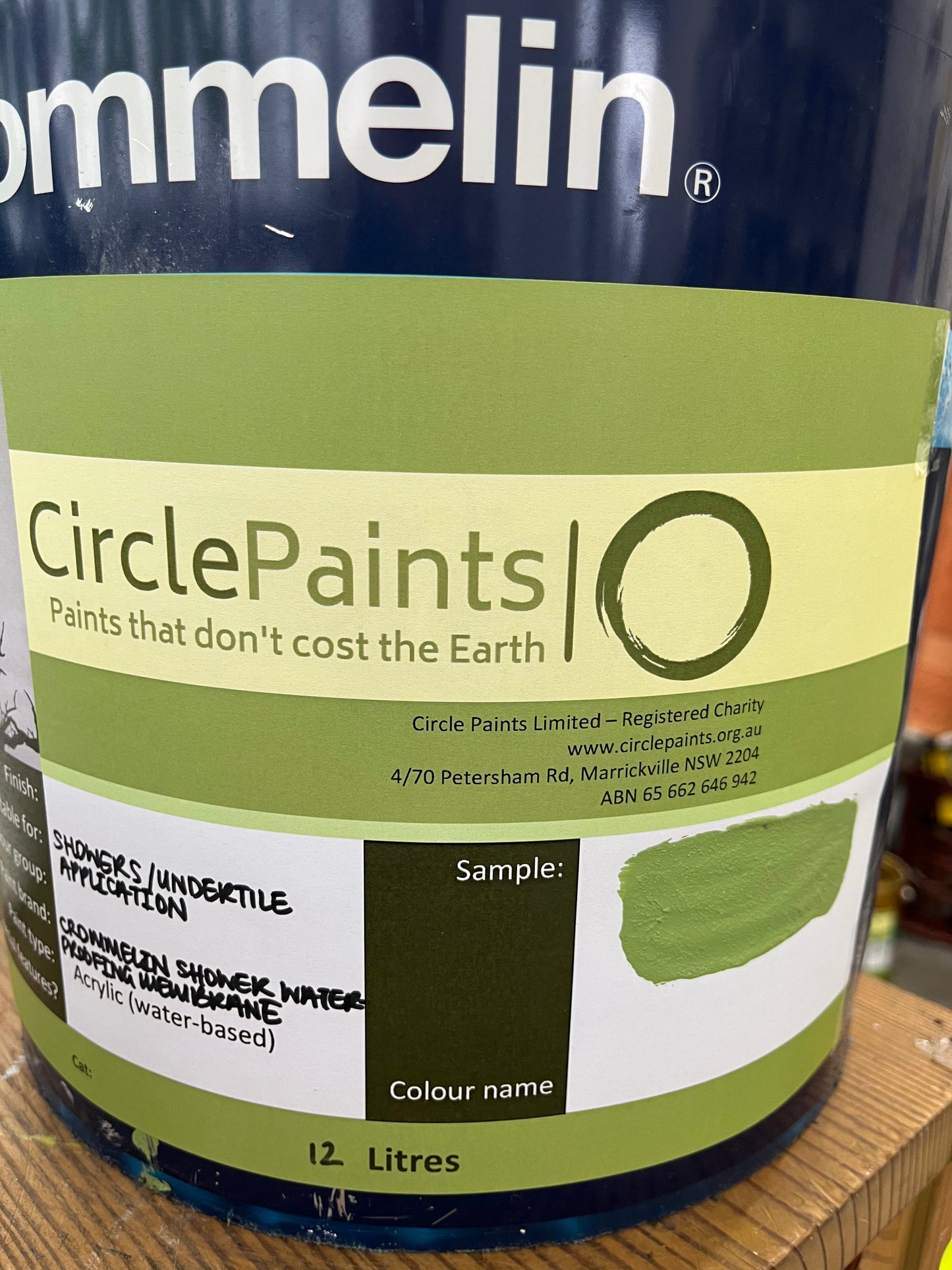 Speciality Interior/Exterior Crommelin Shower Waterproofing Membrane 2.5L - Colour: Green