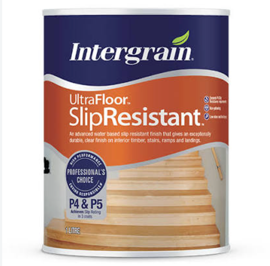 Interior Wood Care Satin Varnish Intergrain Ultrafloor Slip Resistant 800mL - Colour: Clear Colourless