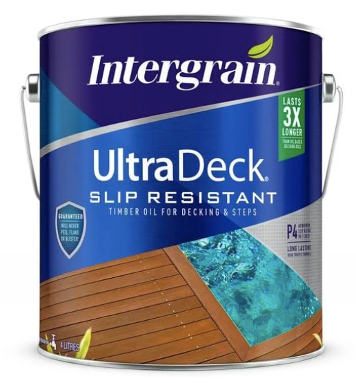 Wood Care Intergrain Ultradeck Slip Resistant Decking Oil 3L - Colour: Natural