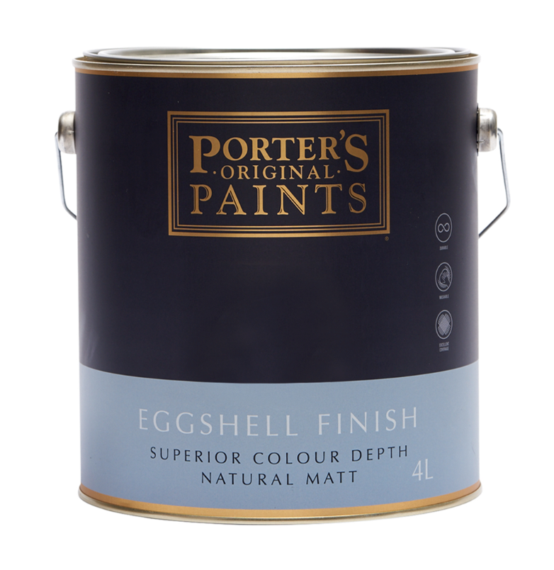 Interior/Exterior Porter's Eggshell (Matt) Finish REDS 2.6L - Porter's colour: Russet