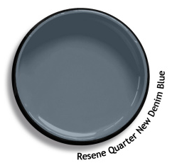Interior/Exterior Semi-Gloss Enamel BLUES 1L - Resene colour: Quarter New Denim Blue