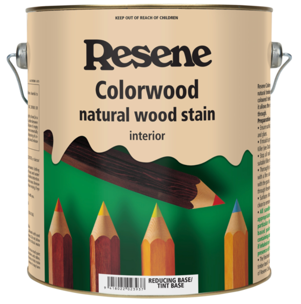 Interior Resene Colorwood Natural Wood Stain 4L - Colour: similar to Ebony or "Deep Oak"